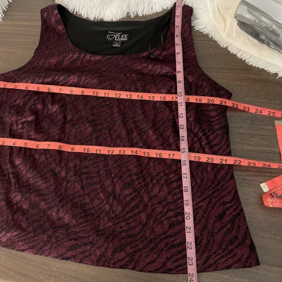 NWT Alex Evenings [ Plus Size 1X ] Animal Print‎ Twinset Tank + Jacket - Picture 3 of 12